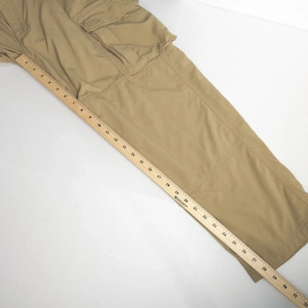 Duluth Trading Dry On The Fly Cargo Pants Mens XLx30* Nylon Tan Outdoor Workwear
